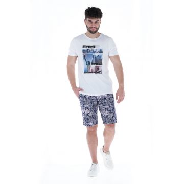 Pantaloni scurti de bumbac cu imprimeu