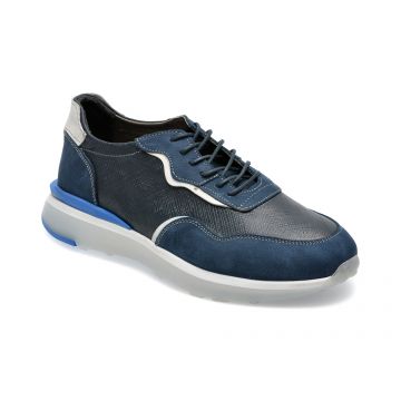 Pantofi GRYXX bleumarin, M6834, din piele naturala
