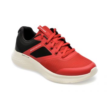 Pantofi SKECHERS rosii, SKECH-LITE PRO, din material textil