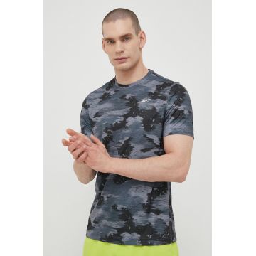 Reebok tricou de antrenament culoarea gri, modelator