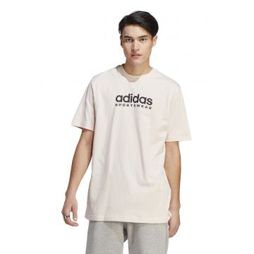 Tricou cu decolteu la baza gatului si logo