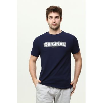 Tricou texturat de bumbac