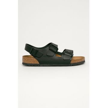 Birkenstock sandale din nubuc Milano culoarea negru, 34191