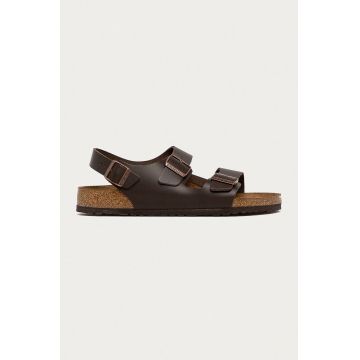Birkenstock sandale Milano barbati, culoarea maro, 34101