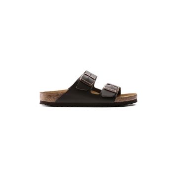 Birkenstock slapi de piele Arizona barbati, culoarea maro, 51101