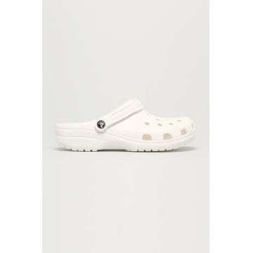 Crocs papuci Classic bărbați, culoarea alb 10001