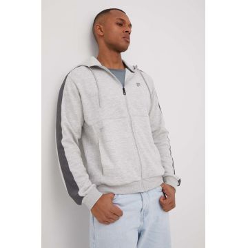 Fila bluza barbati, culoarea gri, cu imprimeu