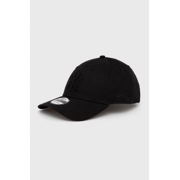 New Era șapcă din bumbac culoarea negru, cu imprimeu 80468932.BLACK-BLACK