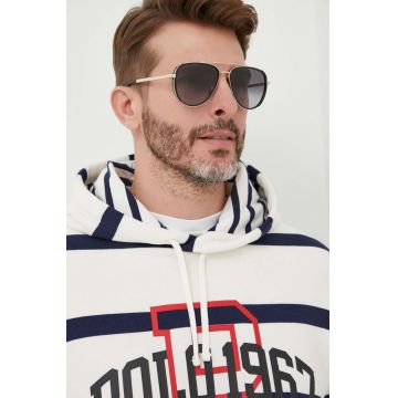 David Beckham ochelari de soare barbati, culoarea auriu