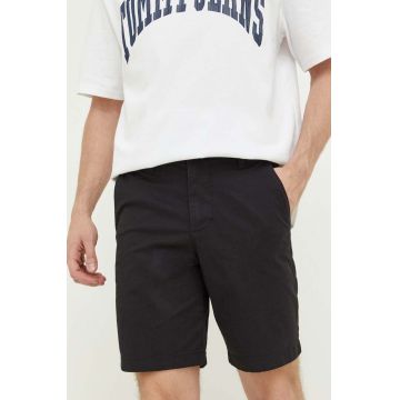 Hollister Co. pantaloni scurti barbati, culoarea negru