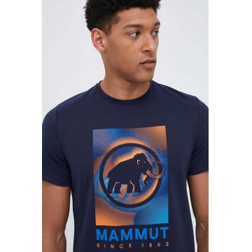 Mammut tricou sport Trovat culoarea albastru marin, cu imprimeu