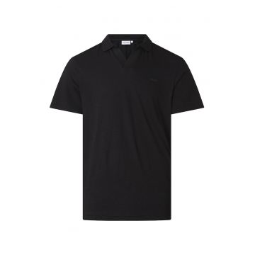 Tricou polo din amestec de in si bumbac organic