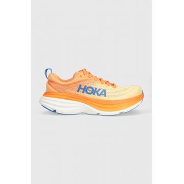 Hoka One One pantofi de alergat Bondi 8 culoarea portocaliu, 1123202 Hoka One One pantofi de alergat Bondi 8 culoarea portocaliu, 1123202