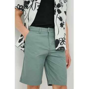 Lee pantaloni scurti din bumbac culoarea verde