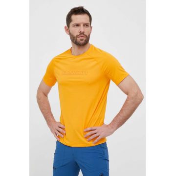 Mammut tricou sport Selun FL culoarea portocaliu, cu imprimeu