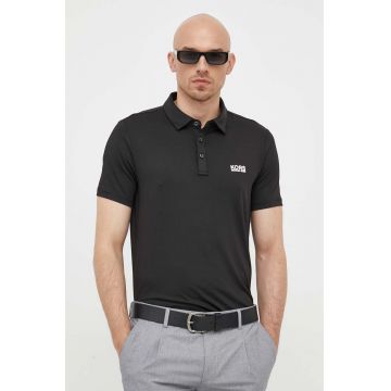 Michael Kors tricou polo barbati, culoarea negru, neted