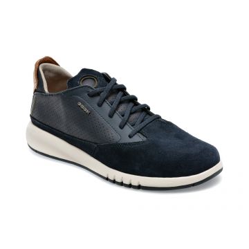 Pantofi GEOX bleumarin, U927FA, din piele naturala