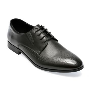 Pantofi OTTER negri, 71364, din piele naturala