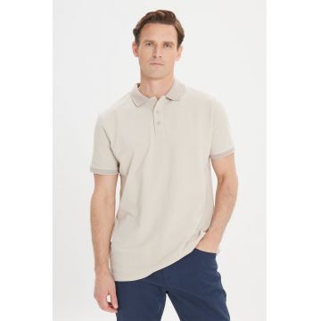 Tricou polo slim fit de bumbac