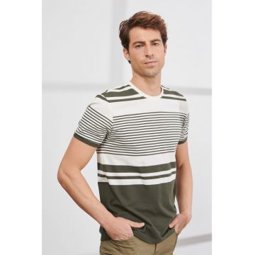 Tricou slim fit in dungi