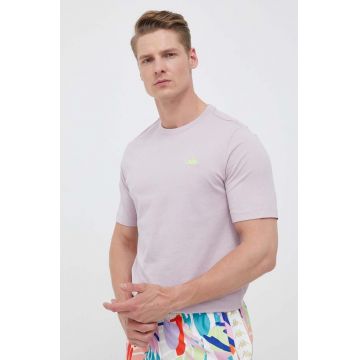 Kappa tricou din bumbac culoarea violet, neted