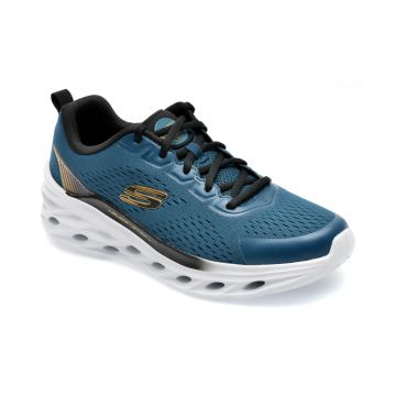 Pantofi SKECHERS albastri, GLIDE-STEP SWIFT, din material textil