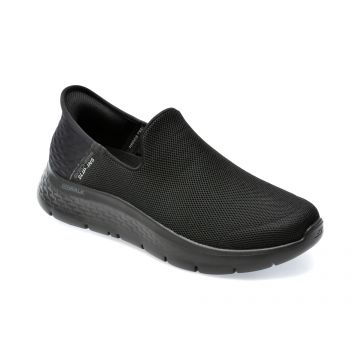 Pantofi SKECHERS negri, GO WALK FLEX, din material textil