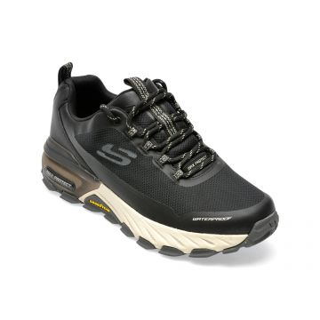 Pantofi SKECHERS negri, MAX PROTECT, din textil