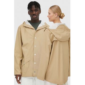 Rains geacă de ploaie 12010 Jacket culoarea bej, de tranzitie 12010.24-24Sand