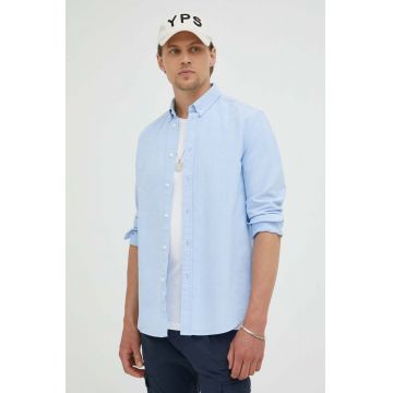 Samsoe Samsoe cămașă din bumbac bărbați, cu guler button-down, regular