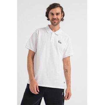 Tricou polo de bumbac cu logo discret