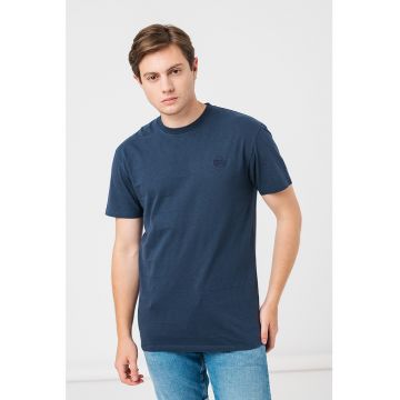 Tricou din bumbac cu decolteu la baza gatului Ovin Vintage