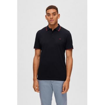 Tricou polo regular fit de bumbac organic