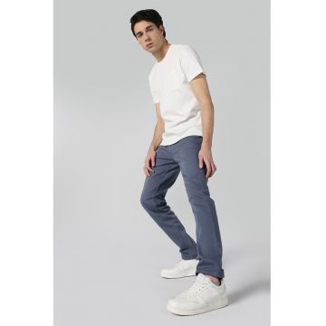 Tricou regular fit cu buzunar pe piept