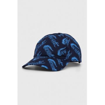 Lacoste șapcă de baseball din bumbac culoarea albastru marin, modelator