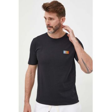 Lindbergh tricou din bumbac culoarea negru, cu imprimeu Lindbergh tricou din bumbac culoarea negru, cu imprimeu