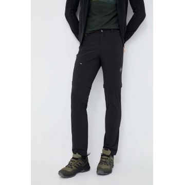 Mammut pantaloni de exterior Runbold Zip Off culoarea negru