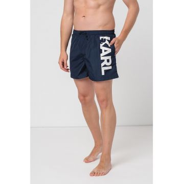 Pantaloni scurti de baie cu imprimeu logo