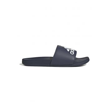 Papuci din piele ecologica cu logo contrastant Adilette Comfort