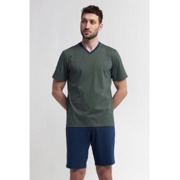 Pijama de bumbac cu decolteu in V Urban Jungle Pijama de bumbac cu decolteu in V Urban Jungle