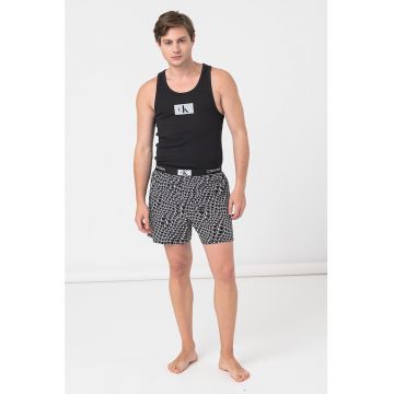 Pijama de bumbac organic cu model logo