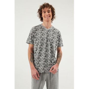 Tricou de pijama cu imprimeu grafic