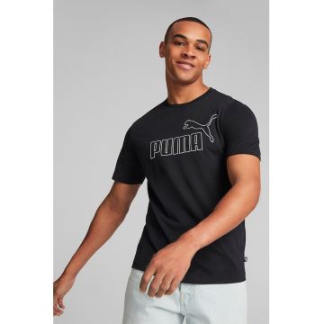 Tricou regular fit cu imprimeu logo Essentials