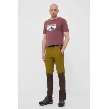 Viking pantaloni de exterior Sequoia culoarea verde