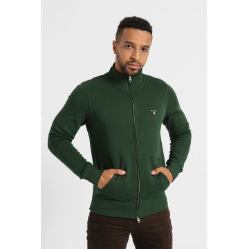 Bluza sport cu fermoar si logo brodat Original