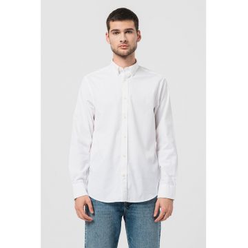 Camasa Oxford regular fit cu broderie logo