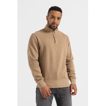 Pulover regular fit cu fenta scurta cu fermoar Sacker