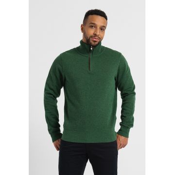 Pulover regular fit cu fenta scurta cu fermoar Sacker