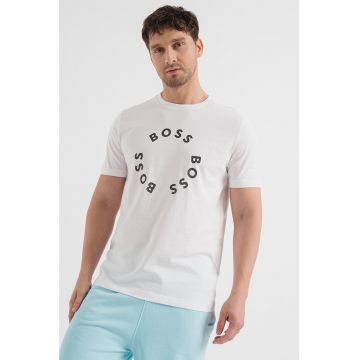 Tricou regular fit cu imprimeu logo Tee4