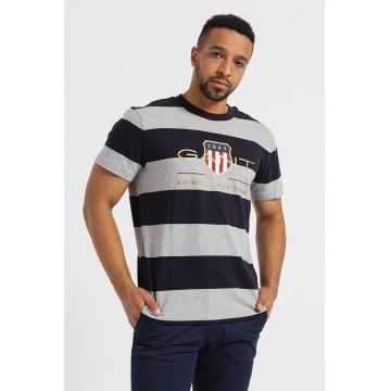 Tricou de bumbac cu dungi Bar